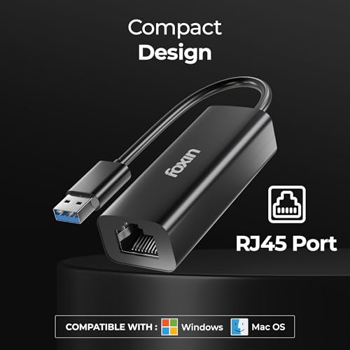 Foxin USB to LAN Ethernet Adapter, 100 Mbps Network LAN Speed, RJ45 LAN Port, 9 cm Cable, for Windows/Mac/Linux, Compatible with Laptop, Desktop, Gaming Console | FLA 100U (Black) - Image 5