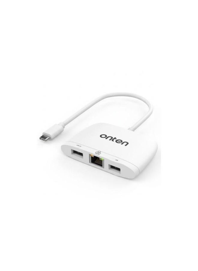 محول ONTEN OTN-UC552D من USB-C إلى Ethernet RJ45 للشبكات