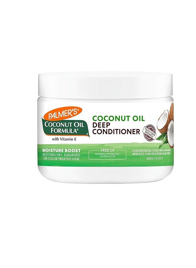 PALMER'S Palmer's Coconut Oil Formula Moisture Boost Deep Hair Conditioner, 12 Ounce  - Image 1