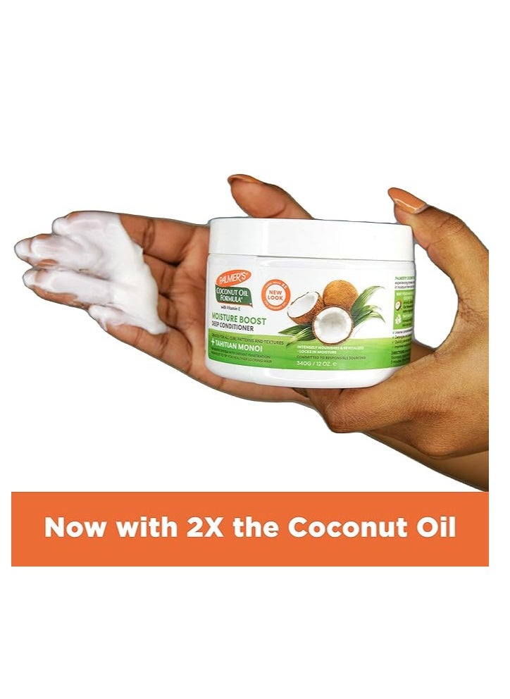 PALMER'S Palmer's Coconut Oil Formula Moisture Boost Deep Hair Conditioner, 12 Ounce  - Image 2