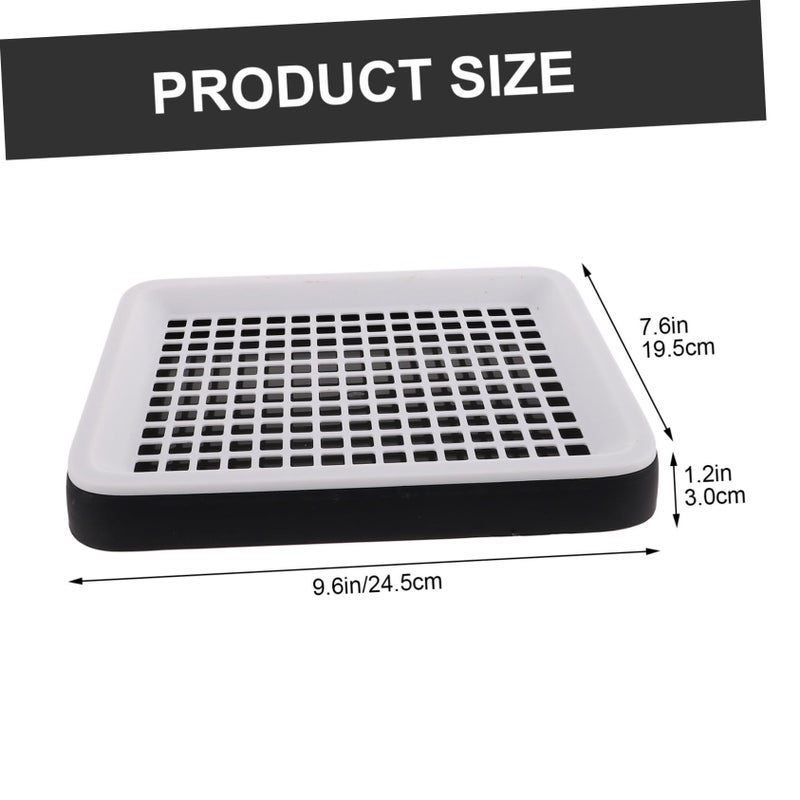 Bunny Litter Box Rabbit Toilet With Mesh Bottom Space Saving Durable Design For Guinea Pigs Small Animals - Image 3