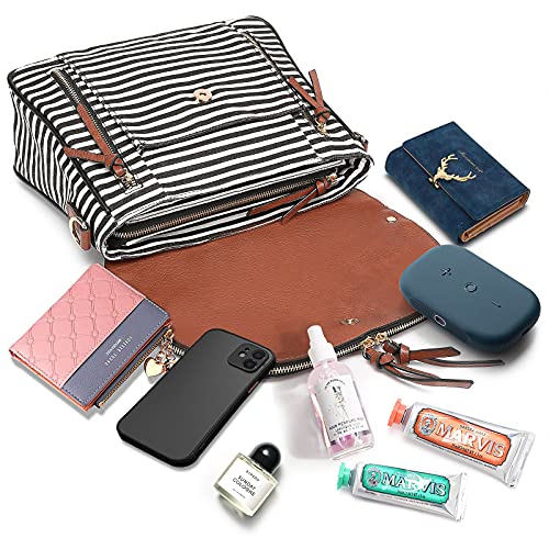 Bosidu Crossbody Bags for Women, Large Capacity Canvas Travel Purses and Handbags for Women, Shoulder Messenger Bag for Daily Use - Image 3
