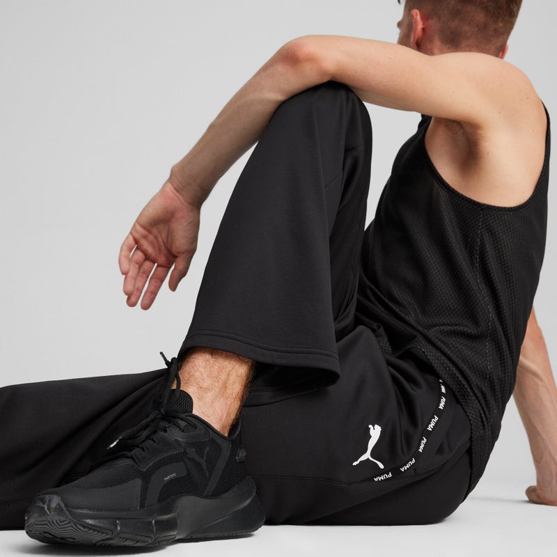 PUMA Fit PWRFLeece Mens Black Jogger - Image 4