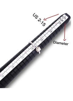 Y&D Ring Tool Standard Sizer with Half Size Finger Measurement Sacles Kit Mandrel Gauge Stick Measure Gauger Jeweler Jewelers Sizers  - Image 2