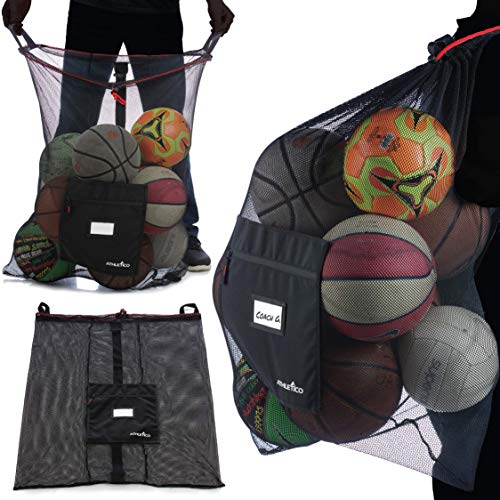 Athletico Extra Large Ball Bag - Mesh Soccer Ball Bag - Heavy Duty Drawstring Bags Hold Equipment For Sports Including Basketball, Volleyball, Baseball, Swimming Gear or The Beach - Image 1
