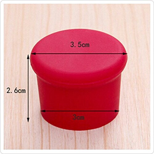 Ziaon Pack of 4 Assorted Colors Silicone Reusable Wine Bottle Caps/Beer Sealer Cover - Image 5