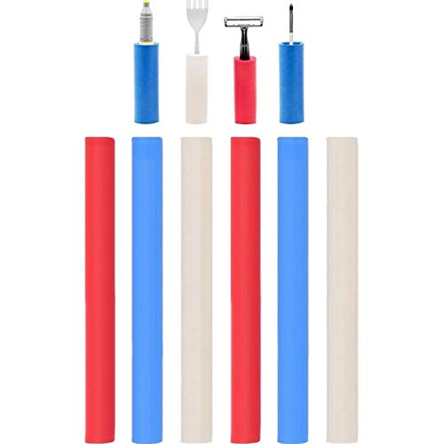 Wytino Foam Grip Tubing Utensil 6 Pcs Padding Grips Spoon Fork Round Hollow Closed Cell Tube Cut to Length Provides Wider Larger Grip Pipe Tool for Disabled or Elderly - Image 4