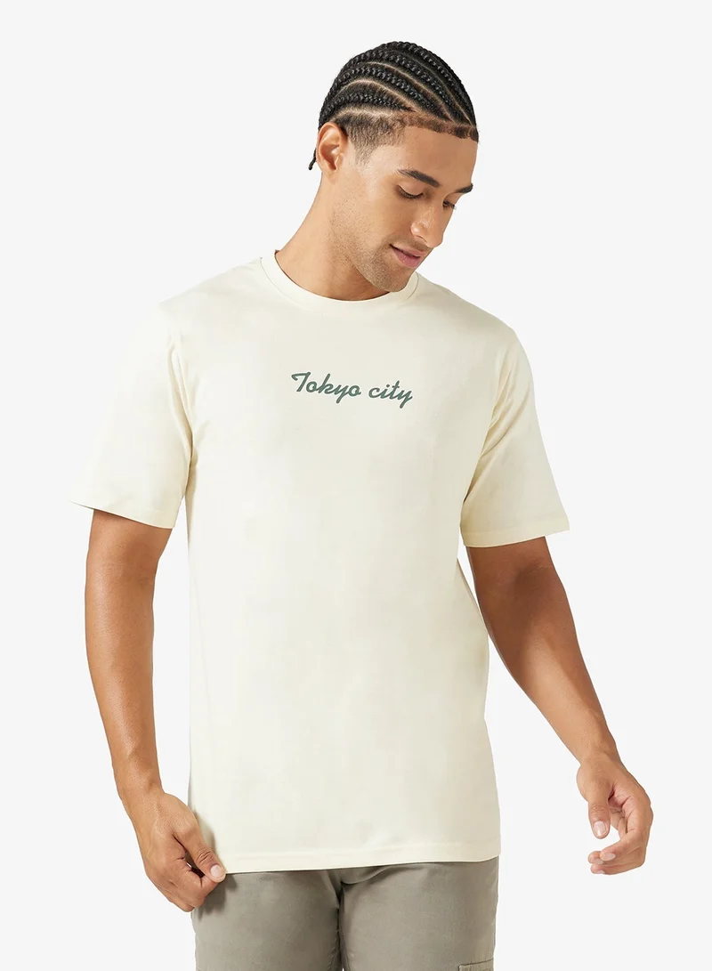 Seventy Five Graphic Print Regular Fit T-Shirt