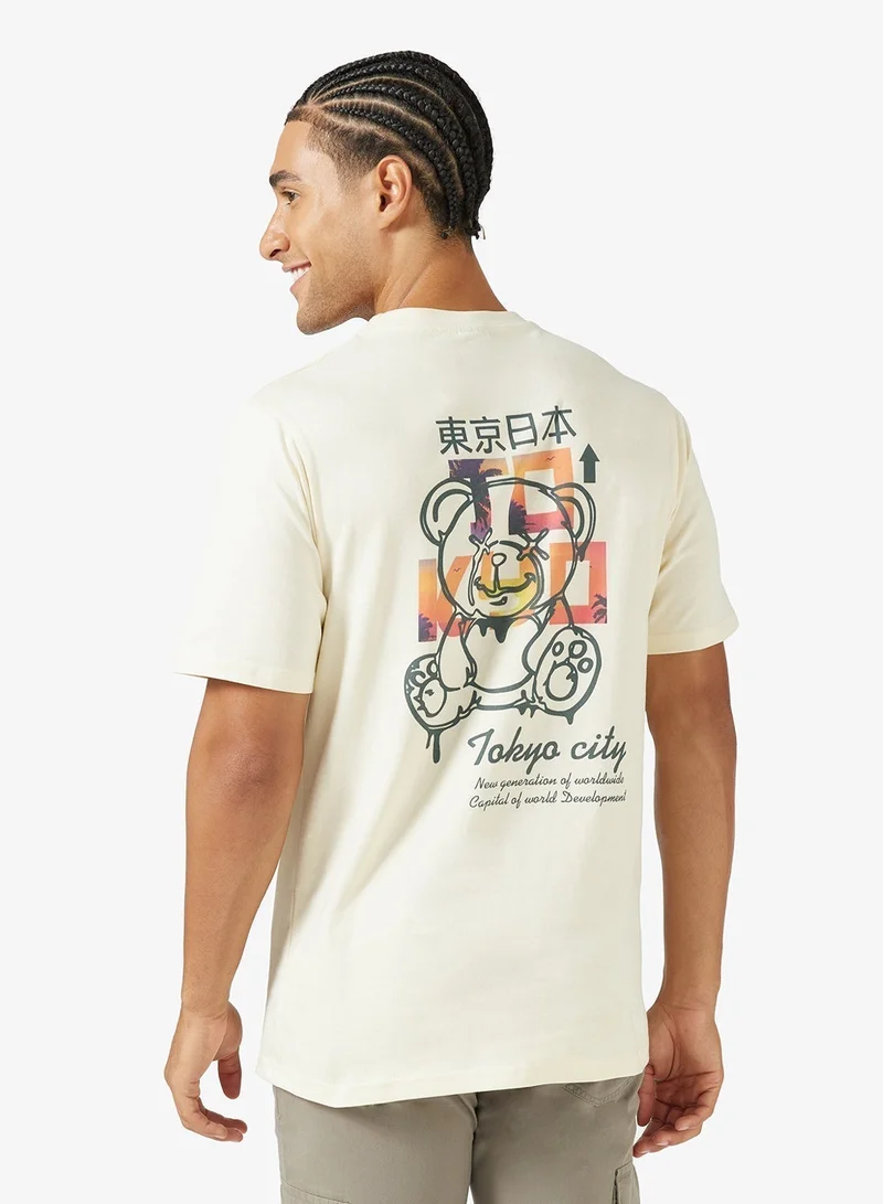 Seventy Five Graphic Print Regular Fit T-Shirt