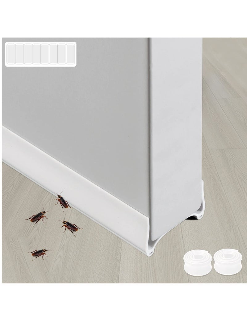 SYOSI Door Draft Stopper, 37" Door Stoppers for Bottom of Door,Adjustable PVC Bottom of Door Draft Blocker for Blocker Dust and Noise,Insulation Under Door Seal Guard Insulator - Image 1