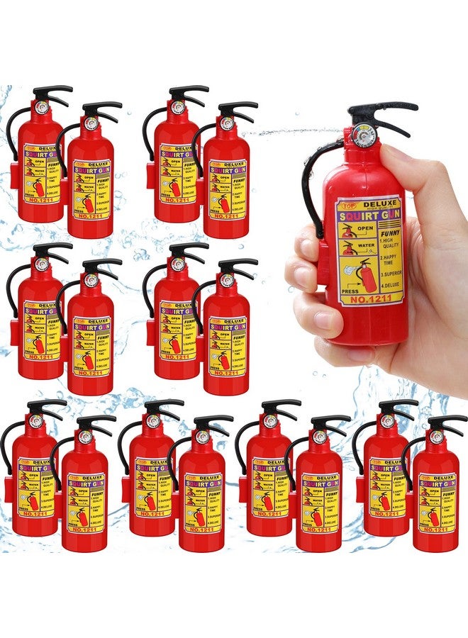Sotiff 24 Packs 4 Inch Fire Extinguisher Toys Fire Extinguisher Mini Water Firemen Squirter For Party Favors - Image 1