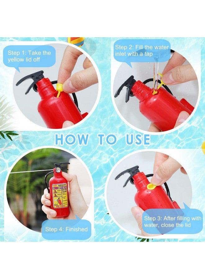 Sotiff 24 Packs 4 Inch Fire Extinguisher Toys Fire Extinguisher Mini Water Firemen Squirter For Party Favors - Image 3