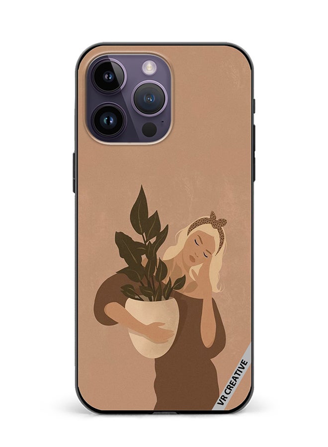 VR CREATIVE Protective Case Cover For Apple iPhone 15 Pro Holding Vase Design Multicolour - Image 1