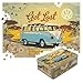 Nostalgic Art NostalgicArt Retro Puzzle 1000 Pieces 189 x 268 VW Bulli Lets Get Lost VW Bus Gift idea Official License Product OLP for Adults Packed in a tin Box - Image 2