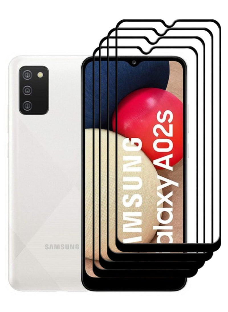 ACLIX 4 Pieces Antistatic ESD Dustproof Premium Quality High Definition Tempered Glass Screen Protector Designed For Samsung Galaxy A02s - Image 1