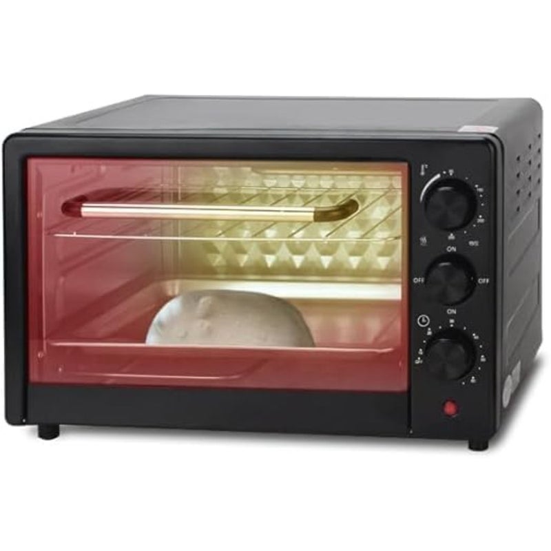 25L Electric Compact Countertop with Even Heat Distribution, Timer, Baking Tray and Wire Rack for Baking, Roasting and Grilling - Image 5