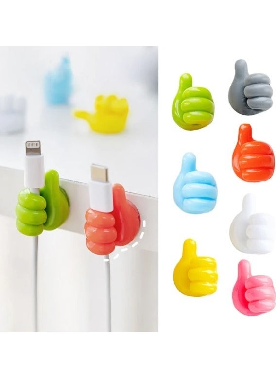 Catalonia Hand-shaped Rubber Multi-Purpose Cable Holder 10 Pieces  - Image 1
