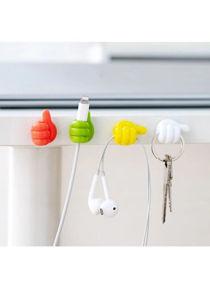 Catalonia Hand-shaped Rubber Multi-Purpose Cable Holder 10 Pieces  - Image 2