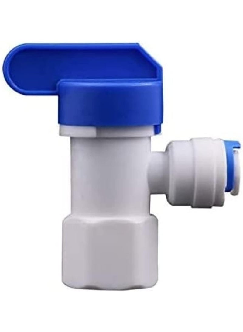 Aqua Care Under Sink Reverse Osmosis Water Filter RO Water Purifier Spare Parts Accessories (RO Tank Valve 1/4")