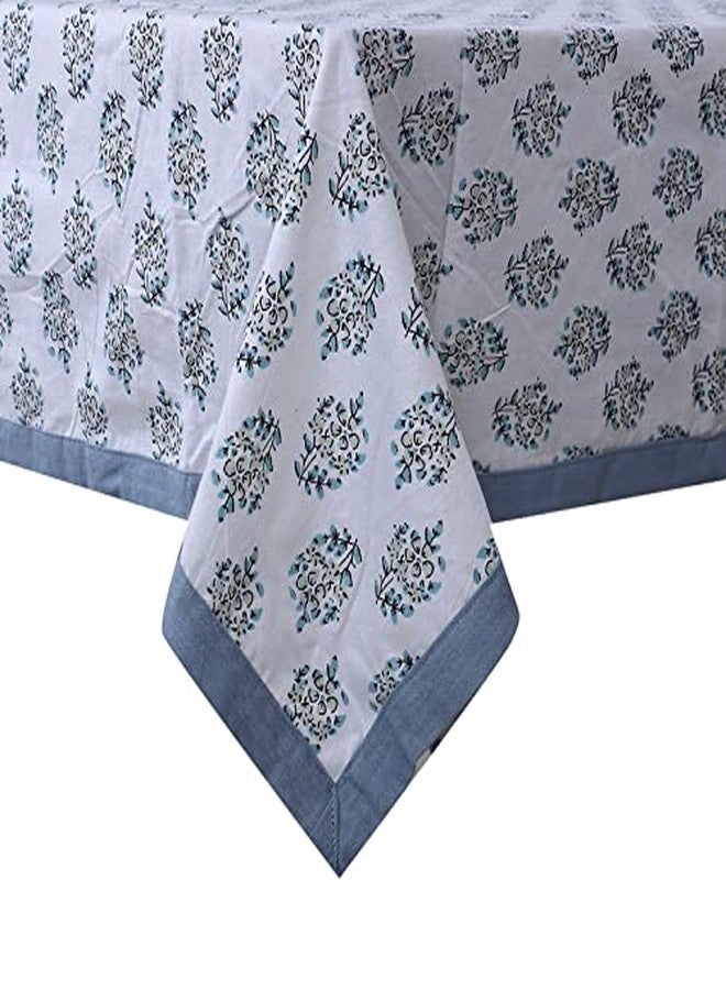 Texstylers Multicolor Pure Cotton Floral Jaipuri 4 Seater Center Table Cloth Cover,Style 04 - Image 1