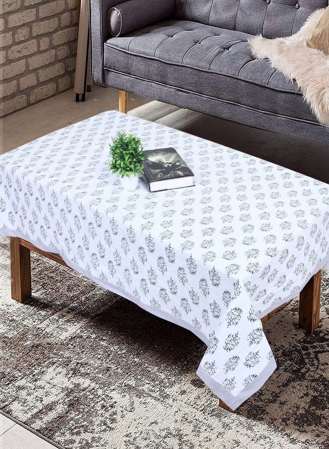 Texstylers Multicolor Pure Cotton Floral Jaipuri 4 Seater Center Table Cloth Cover,Style 04 - Image 2