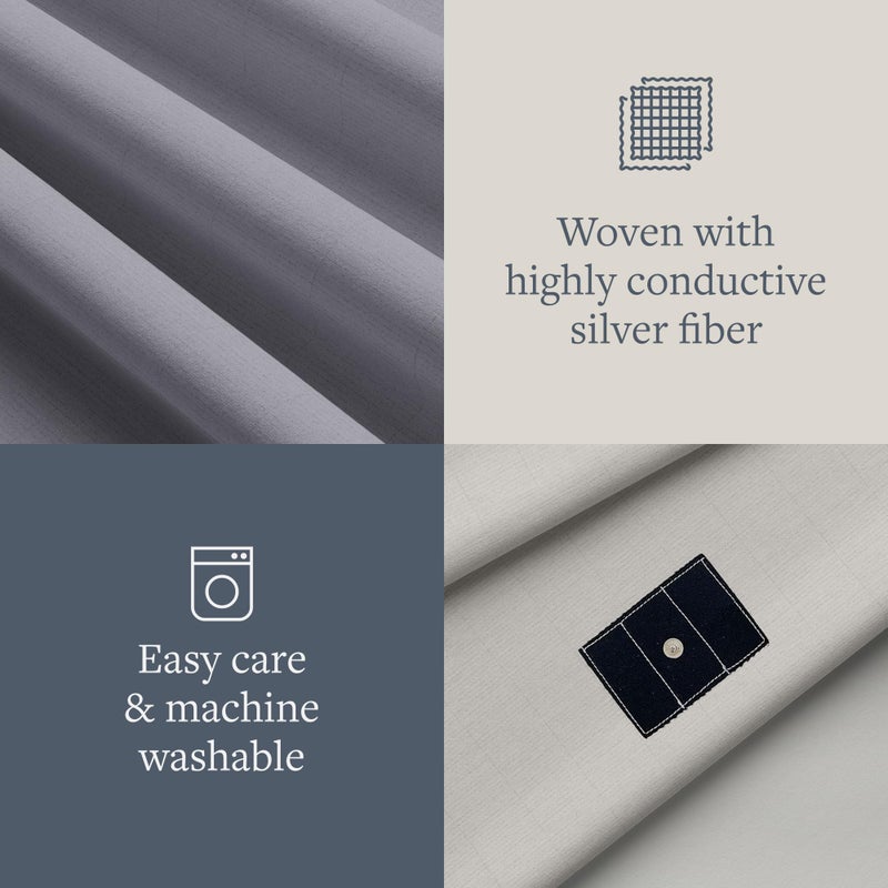 Groundluxe Organic Grounding Sheets - King Size Fitted Earthing Sheet, Complete Set with Cord & Outlet Tester - Image 5