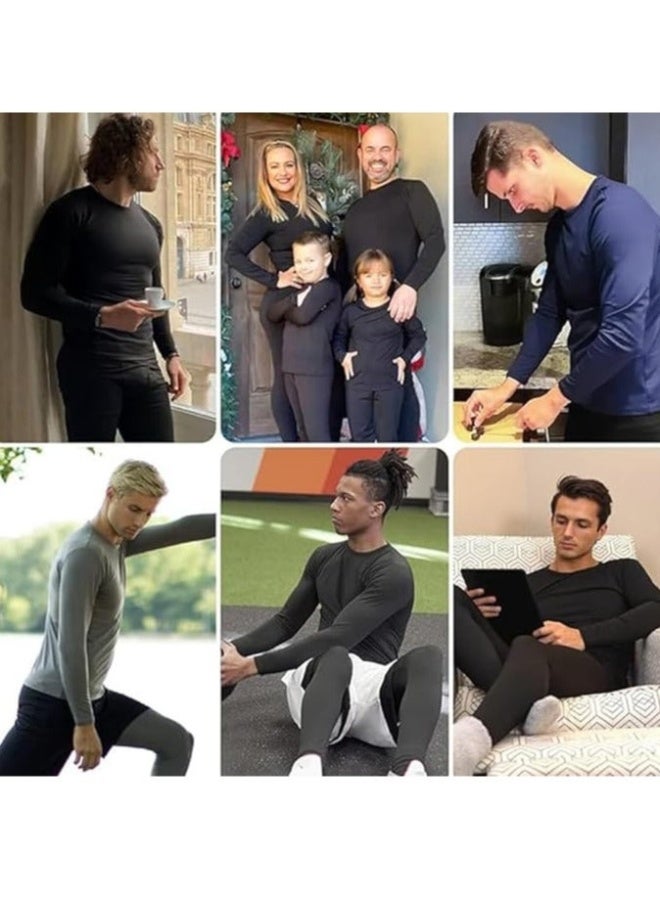 Ultra Soft Thermal Underwear for Men Long Johns Set with Fleece Lined - Image 3