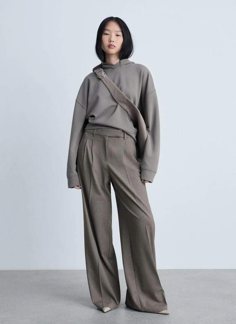 MANGO Casual Wideleg Suit Trousers