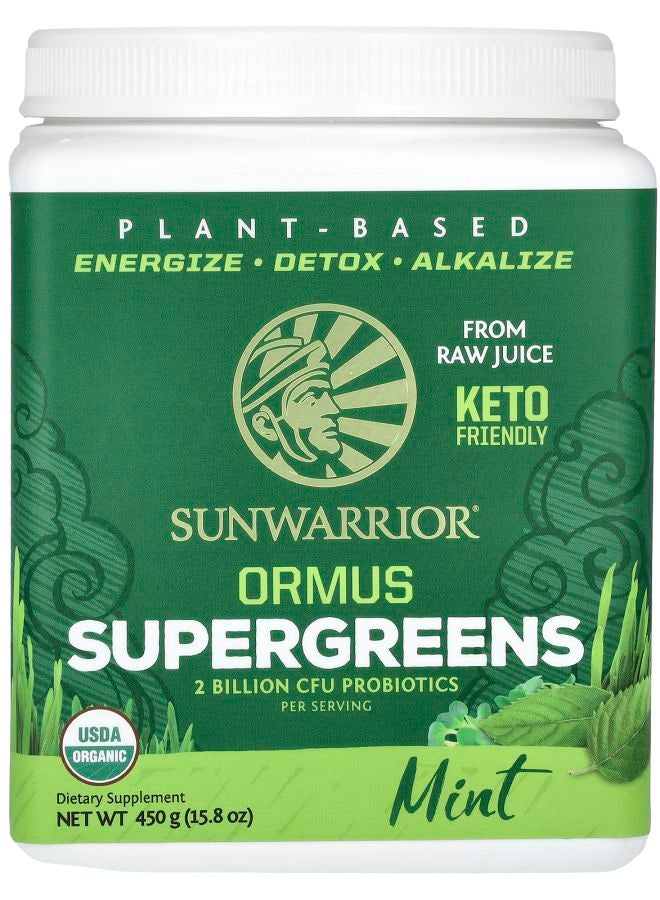 Sunwarrior Ormus Supergreens Mint 15.8 oz (450 g)
