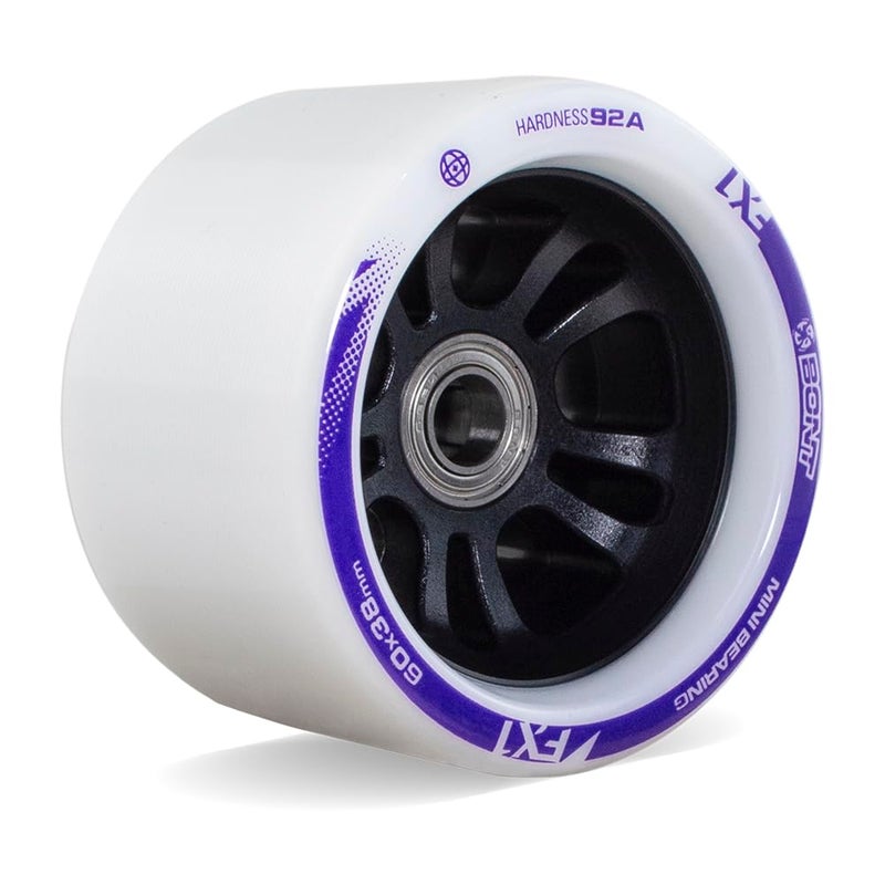 Bont FX1 Roller Skate Wheels with 688 Mini Bearings - Derby and Indoor Speed Quad Skating - Pack of 8 with bearings - Image 1