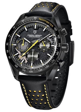 Men's Quartz Watches Metal Frame Black And Yellow Dial Leather Strap Sports Waterproof PD1779 - pzsku/ZFA023B65363C762C7BFEZ/45/_/1730182431/1e905b96-593e-477d-9b77-5032beb149ce