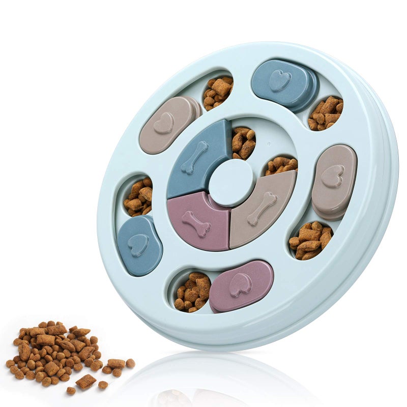 DR CATCH Dog Puzzle Toys,Dogs Food Puzzle Feeder Toys for IQ Training & Mental Enrichment,Dog Treat Puzzle(Blue) - Image 1