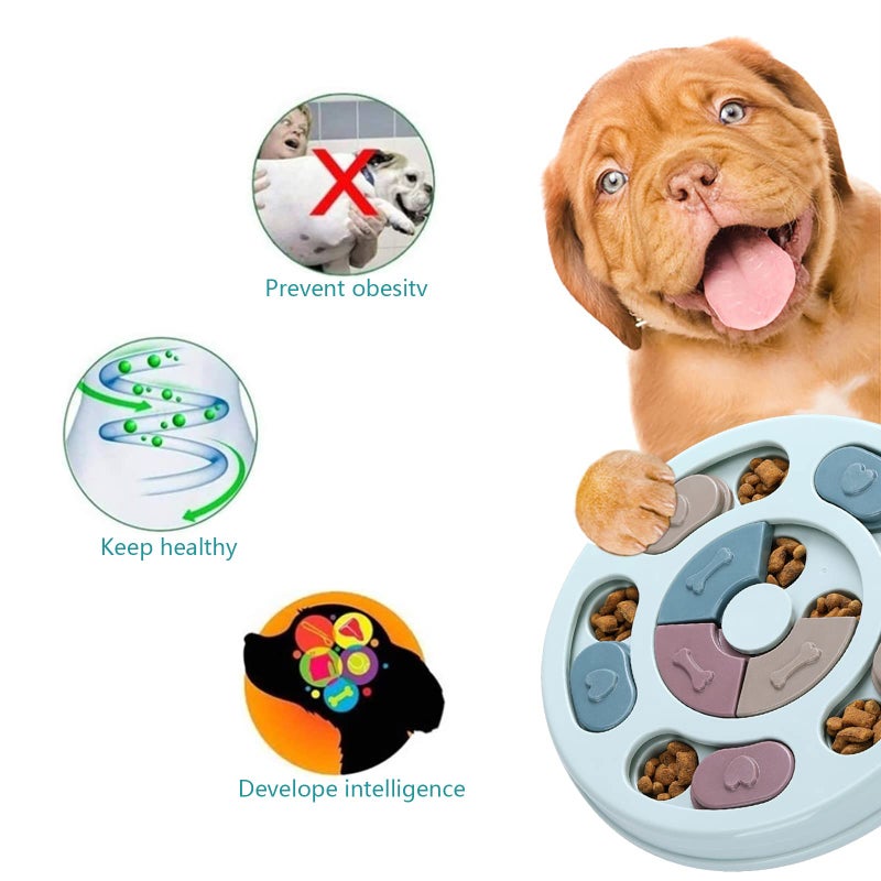 DR CATCH Dog Puzzle Toys,Dogs Food Puzzle Feeder Toys for IQ Training & Mental Enrichment,Dog Treat Puzzle(Blue) - Image 5