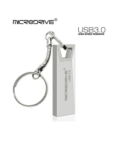 Metal Usb 3.0 Pendrive, Strong And Durable Metal Usb Flash Drive, Fast Data Transfer Metal Keychain U Disk, Shock Proof Flash Usb Stick For Laptop Computer, (1pc, White 128GB)