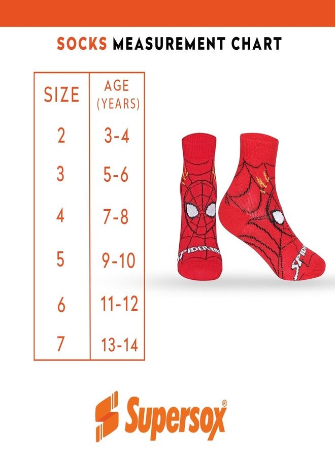Supersox Ankle Disney Character Ankle Length Socks for Kids, Made with Breathable, Anti Odour & Moisture Absorbent Combed Cotton with a Extra Durable Welt, Ideal For All Day Wear (Pack Of 5) Assorted - Image 3