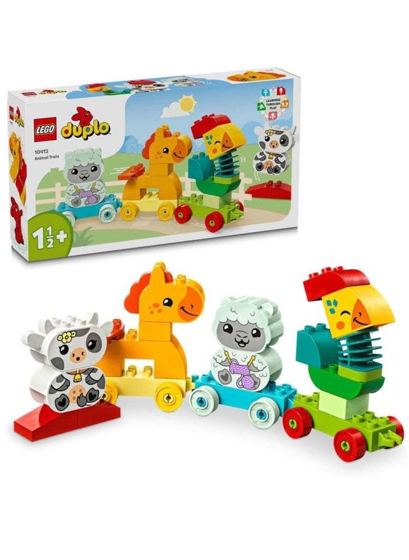 LEGO Lego Duplo Animal Train 10412 Learning & Education Toys Set; Building Blocks Toy for Toddlers (19 Pieces)  - Image 1