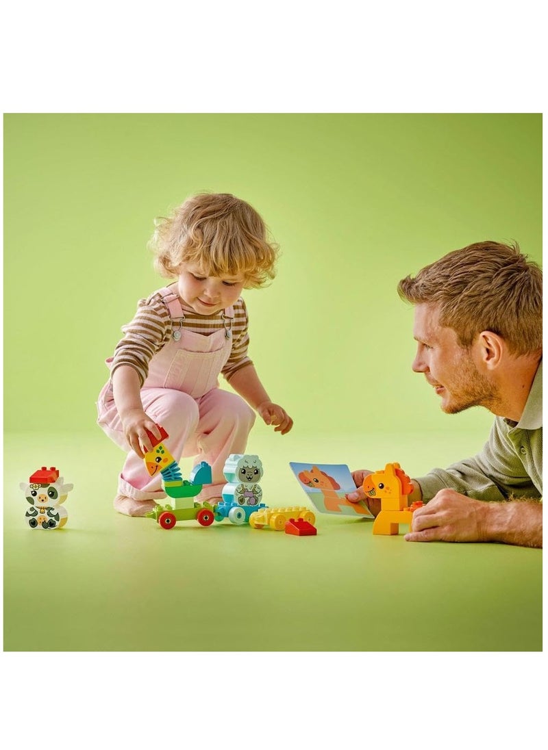 LEGO Lego Duplo Animal Train 10412 Learning & Education Toys Set; Building Blocks Toy for Toddlers (19 Pieces)  - Image 3