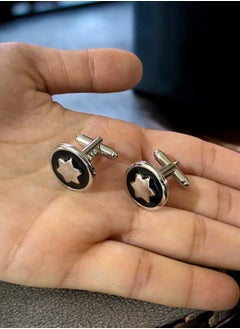 JewelleryClub Elegant & High Quality Silver Cufflinks For Men  - Image 2