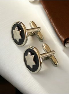 JewelleryClub Elegant & High Quality Silver Cufflinks For Men  - Image 3