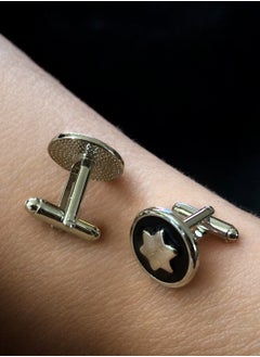 JewelleryClub Elegant & High Quality Silver Cufflinks For Men  - Image 4