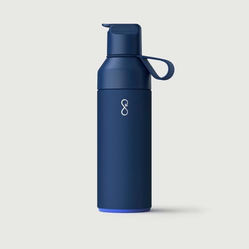 Ocean Bottle Recycled Stainless Steel Go Water Bottle EcoFriendly Reusable Bottle Ocean Blue 17 oz