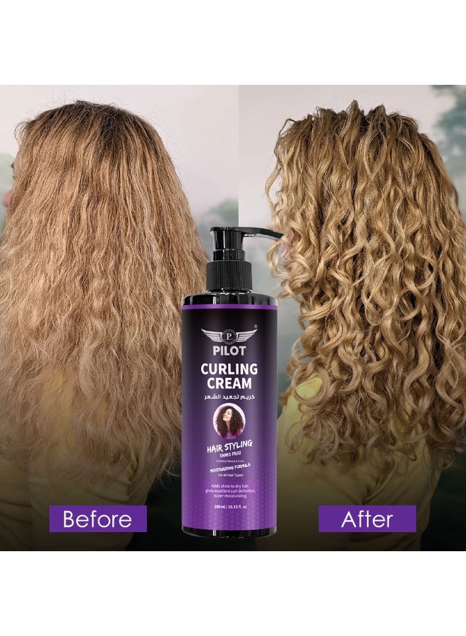 بايلوت كريم بايلوت لتجعيد الشعر 300 مل | كريم لتحديد التموجات والتجعيدات | ترطيب ومكافحة الهيشان - Image 4