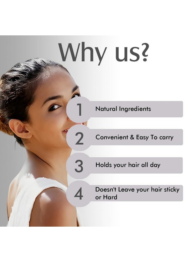 Aravi Organic Hair Finishing Stick - Flyaway Natural Styling Frizz Control - Smooth, Shiny & Non-Greasy Look - 15 Ml  - Image 3