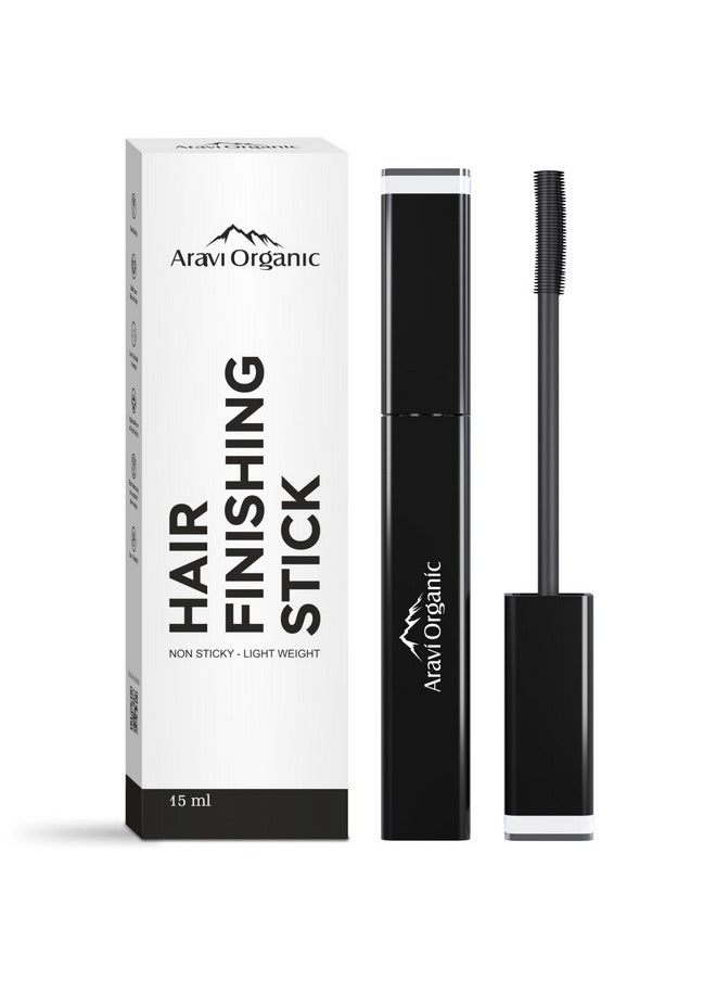 Aravi Organic Hair Finishing Stick - Flyaway Natural Styling Frizz Control - Smooth, Shiny & Non-Greasy Look - 15 Ml  - Image 1