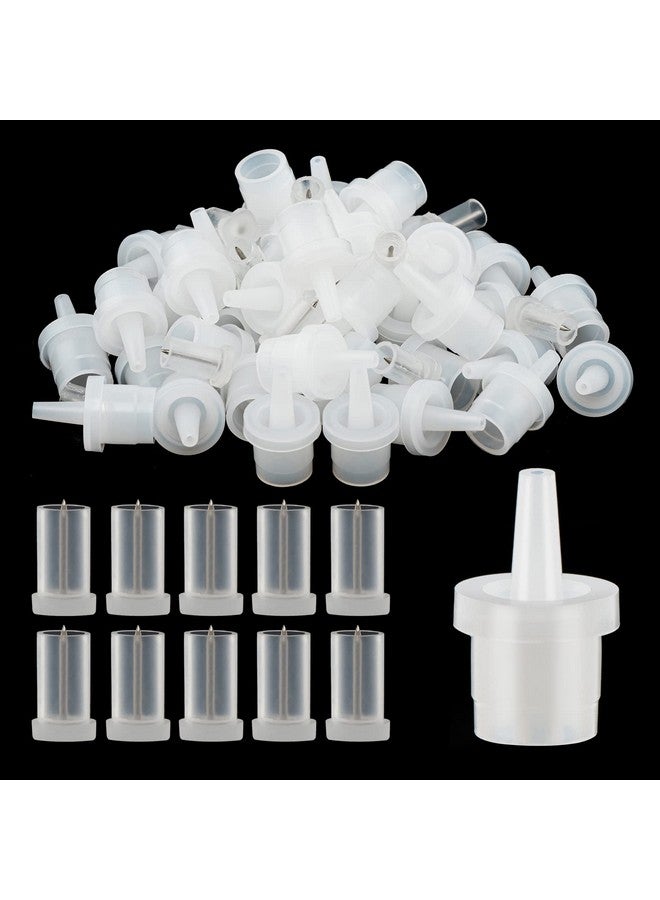 ekysso 60 Pieces Lash Glue Bottle Replacement, Lash Glue Bottle Nozzle Caps, Lash Glue Nozzle Tips, Eyelash Glue Bottle Plug Mouth Tips, Lash Glue Bottle Pins, Lash Extension Supplies - Image 1