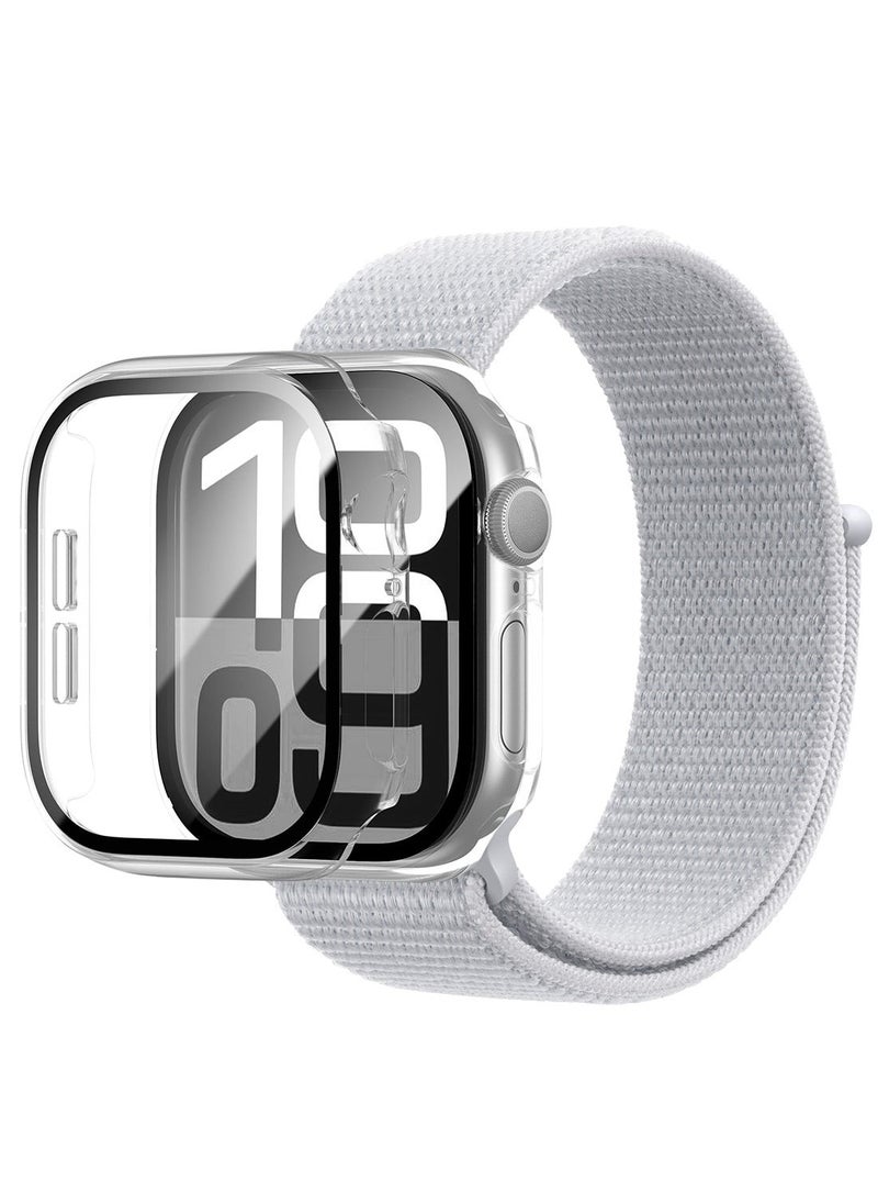 TWEGGON Apple Watch Case Series 10 46MM, Protection Case with Builtin Tempered Glass Case for Apple Watch Series 10 46mm Clear  - Image 4