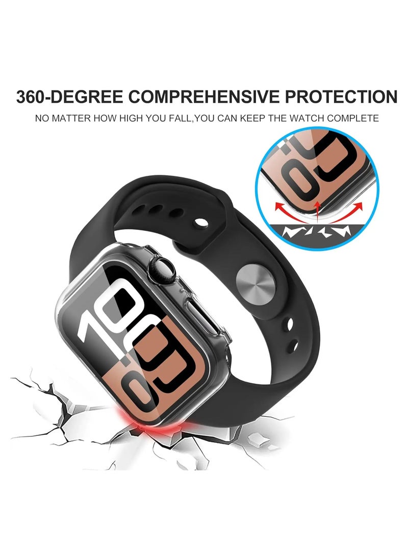 TWEGGON Apple Watch Case Series 10 46MM, Protection Case with Builtin Tempered Glass Case for Apple Watch Series 10 46mm Clear  - Image 2