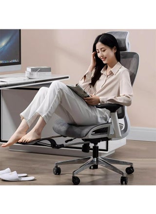 Ergonomic Mesh Office Chair, High Back Desk Chair - Adjustable Headrest with Flip-Up Arms, Tilt Function, Lumbar Support and PU Wheels, Swivel Computer Task Chair with Footrest（K80G） - pzsku/ZFA02A734EF934ADECB5CZ/45/1748918604/7d4a6532-d879-4f04-99d3-d51329ccd43b