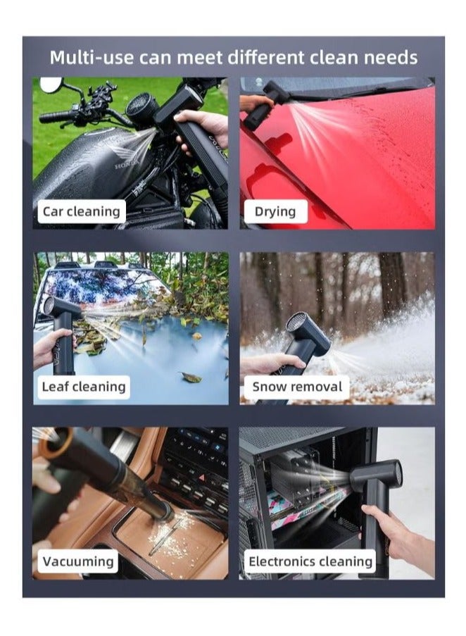 كيكا KiCA JetFan MAX Car Dryer Air Blower – 31oz Thrust, 205MPH Wind Speed, 54W Fast Charging, 6 x 4000mAh Batteries, Turbo Dryer for Car Drying - Image 5