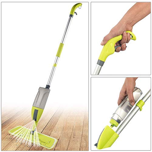 Sajani Multifunctional Stainless Steel Microfiber Floor Cleaning Healthy Mop with Removable Washable Pad and Integrated Water Spray Mechanism Multicolour Large - Image 5